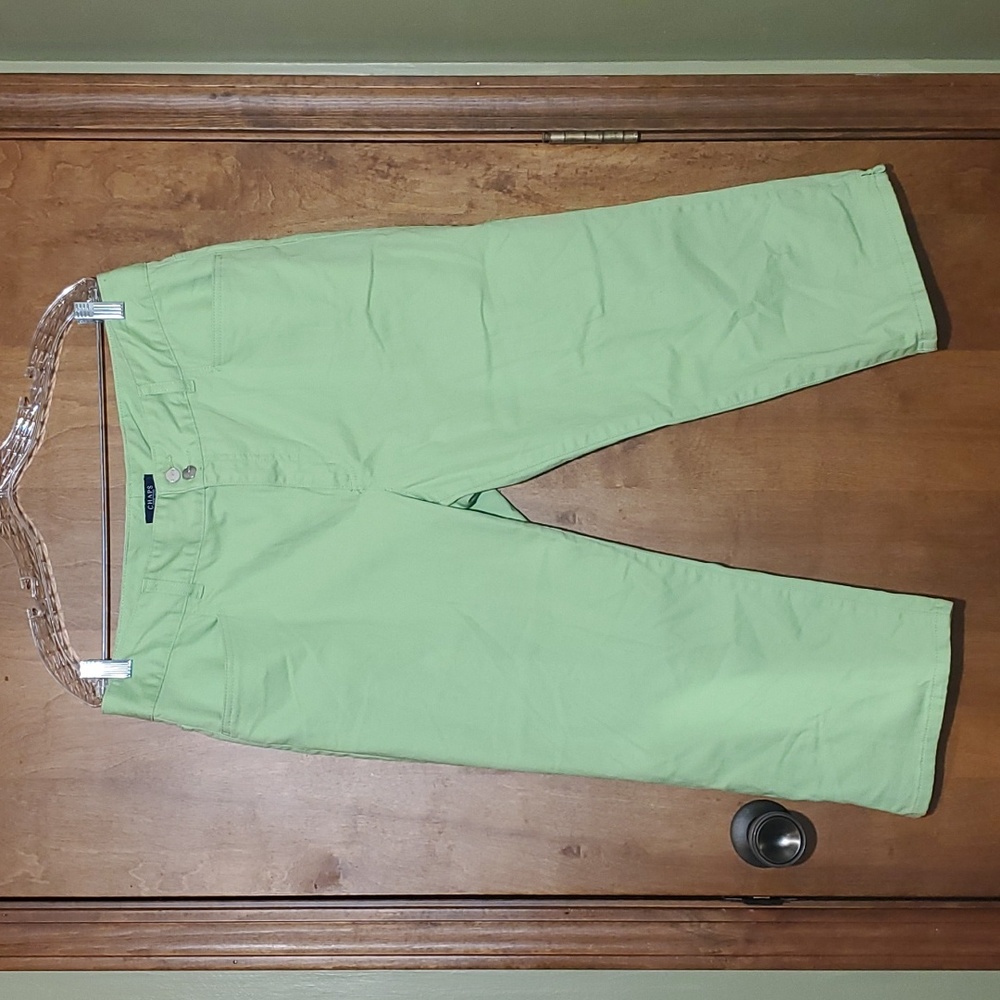 Women"s Lime green Chaps Capris